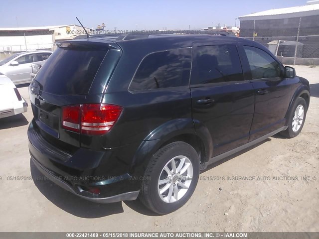 3C4PDDBG0DT641470 - 2013 DODGE JOURNEY SXT BLUE photo 4