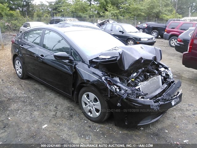 3KPFL4A74HE097680 - 2017 KIA FORTE LX/S BLACK photo 1