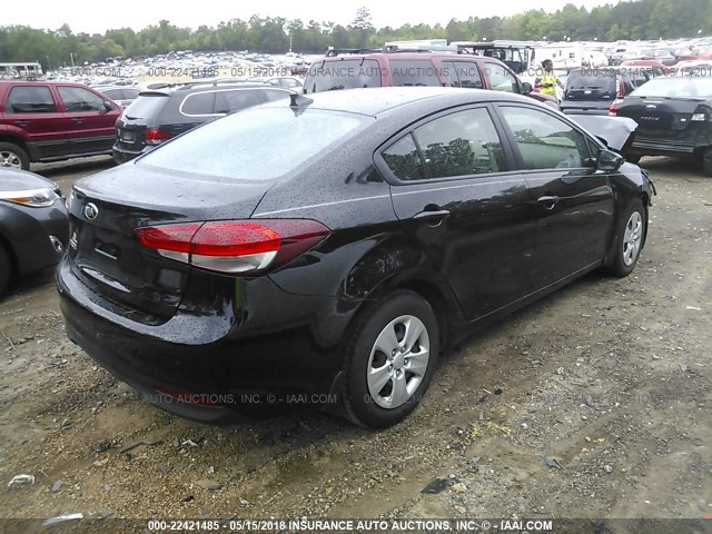 3KPFL4A74HE097680 - 2017 KIA FORTE LX/S BLACK photo 4