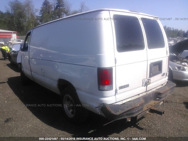 1FTNE24L3XHA93180 - 1999 FORD ECONOLINE E250 VAN WHITE photo 3