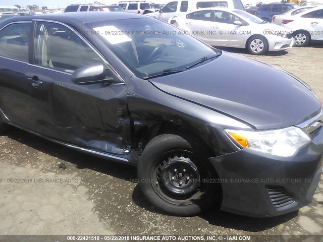 4T1BF1FK2EU849628 - 2014 TOYOTA CAMRY L/SE/LE/XLE ნაცრისფერი ფოტო 6