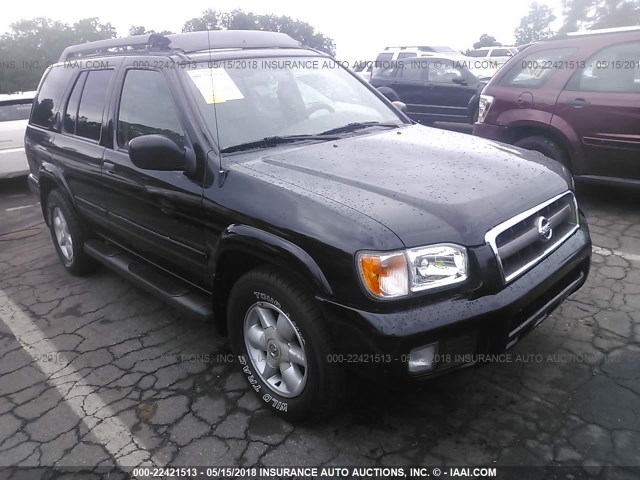 JN8DR09X52W658716 - 2002 NISSAN PATHFINDER LE/SE BLACK photo 1