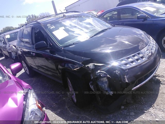 JN8AZ08W87W643078 - 2007 NISSAN MURANO SL/SE/S BLACK photo 1