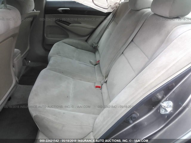 2HGFA1F53BH532102 - 2011 HONDA CIVIC LX GRAY photo 8