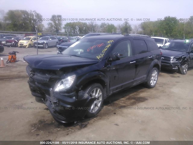 3D4PH3FG4BT506341 - 2011 DODGE JOURNEY CREW BLACK photo 2