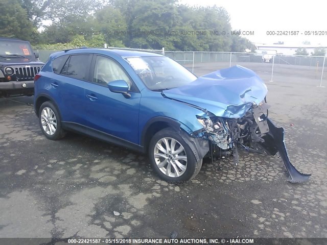 JM3KE4DE5D0135608 - 2013 MAZDA CX-5 GT BLUE photo 1