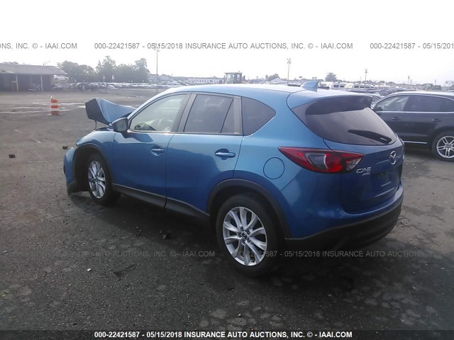 JM3KE4DE5D0135608 - 2013 MAZDA CX-5 GT BLUE photo 3