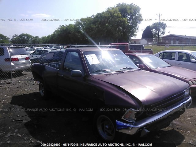 JT4RN82P7K5008118 - 1989 TOYOTA PICKUP 1/2 TON LONG WHEELBASE DLX BURGUNDY photo 1