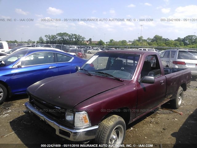 JT4RN82P7K5008118 - 1989 TOYOTA PICKUP 1/2 TON LONG WHEELBASE DLX BURGUNDY photo 2