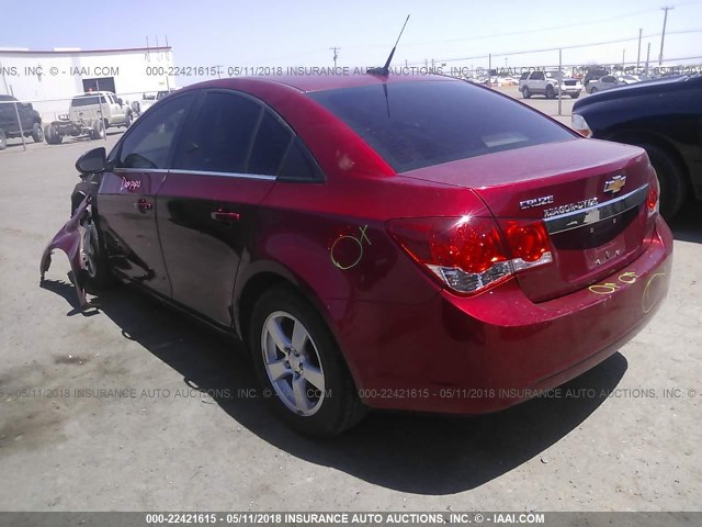 1G1PC5SB5D7117080 - 2013 CHEVROLET CRUZE LT RED photo 3