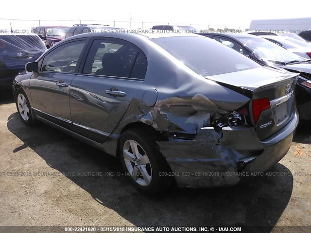 19XFA1F6XBE009968 - 2011 HONDA CIVIC LX-S GRAY photo 3