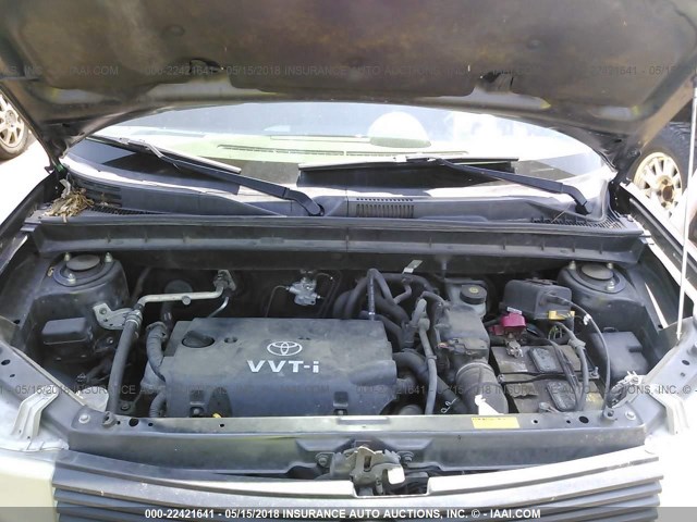 JTLKT324864064648 - 2006 TOYOTA SCION XB GRAY photo 10