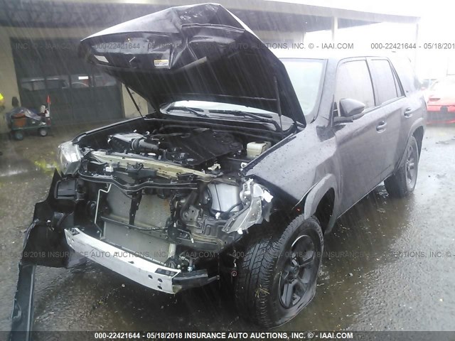 JTEBU5JR5G5398533 - 2016 TOYOTA 4RUNNER SR5 PREM/LTDL/TRAIL/TRD BLACK photo 2