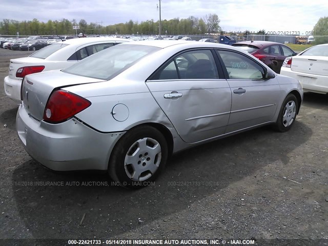 1G2ZF58B274228663 - 2007 PONTIAC G6 VALUE LEADER/BASE SILVER photo 4