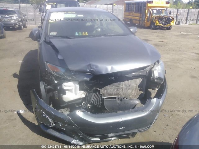 JHMZE2H76AS007223 - 2010 HONDA INSIGHT EX GRAY photo 6