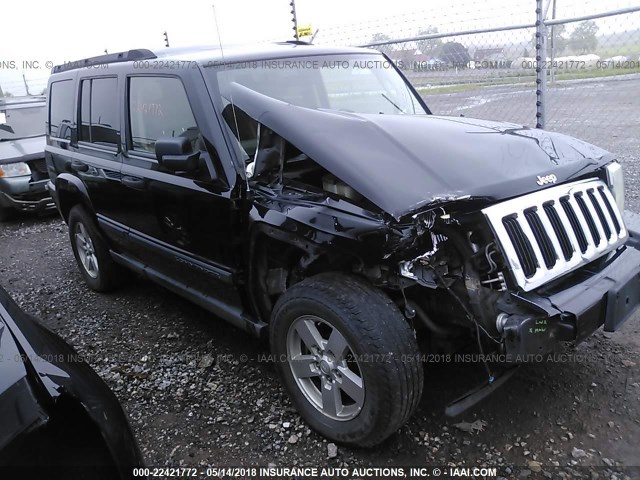 1J8HG48K56C131419 - 2006 JEEP COMMANDER BLACK photo 1