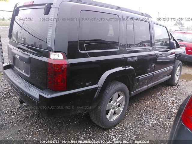 1J8HG48K56C131419 - 2006 JEEP COMMANDER BLACK photo 4