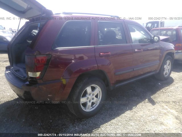 1J8GR48K97C567021 - 2007 JEEP GRAND CHEROKEE LAREDO/COLUMBIA/FREEDOM 栗色 照片 4