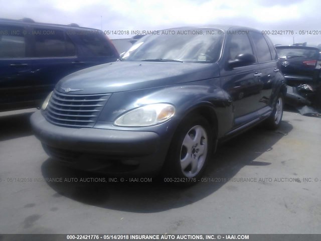 3C4FY58B52T336058 - 2002 CHRYSLER PT CRUISER TOURING BLUE photo 2