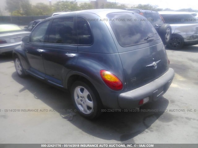 3C4FY58B52T336058 - 2002 CHRYSLER PT CRUISER TOURING BLUE photo 3