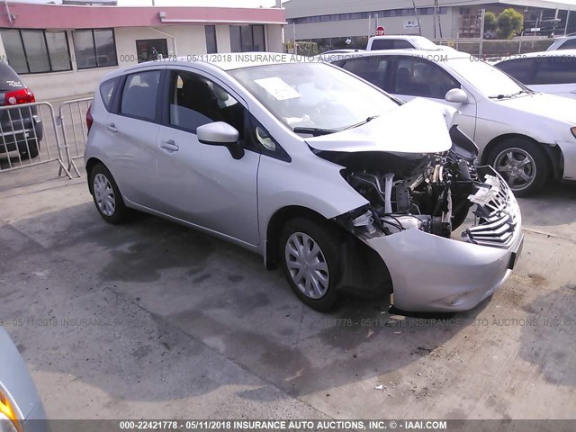 3N1CE2CP3FL374300 - 2015 NISSAN VERSA NOTE S/S PLUS/SV/SL/SR SILVER photo 1