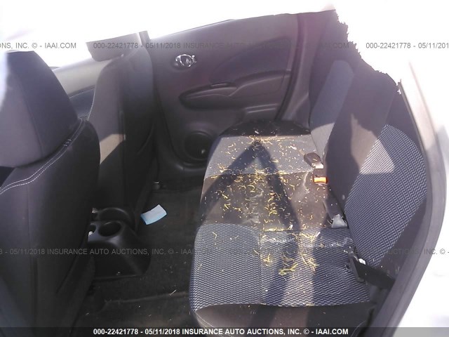 3N1CE2CP3FL374300 - 2015 NISSAN VERSA NOTE S/S PLUS/SV/SL/SR SILVER photo 8