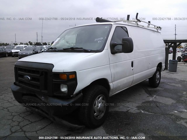 1FTNE2EW0ADA85884 - 2010 FORD ECONOLINE E250 VAN WHITE photo 2