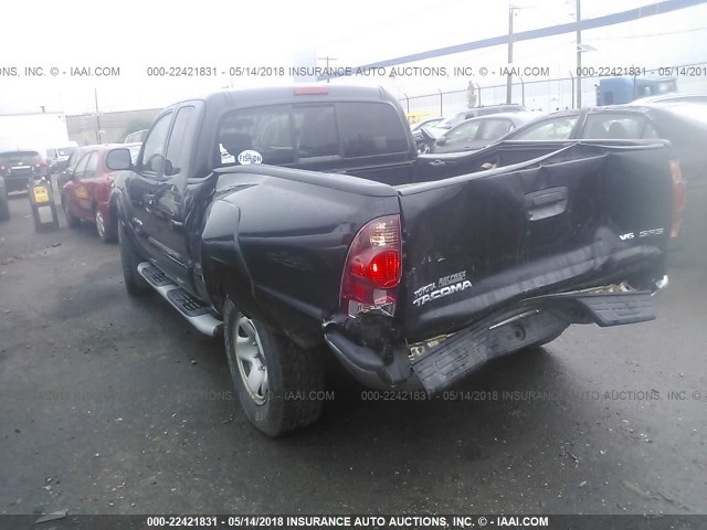 5TEUU42N35Z122509 - 2005 TOYOTA TACOMA ACCESS CAB Schwarz Foto 3