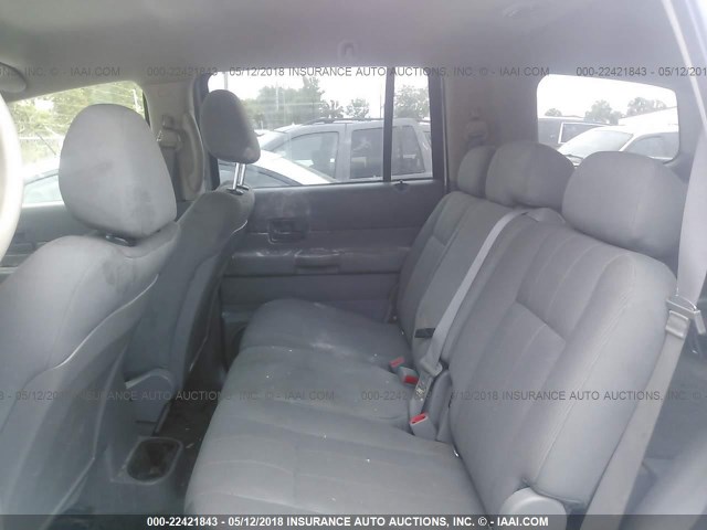 1D4HD38N34F238200 - 2004 DODGE DURANGO ST SILVER photo 8