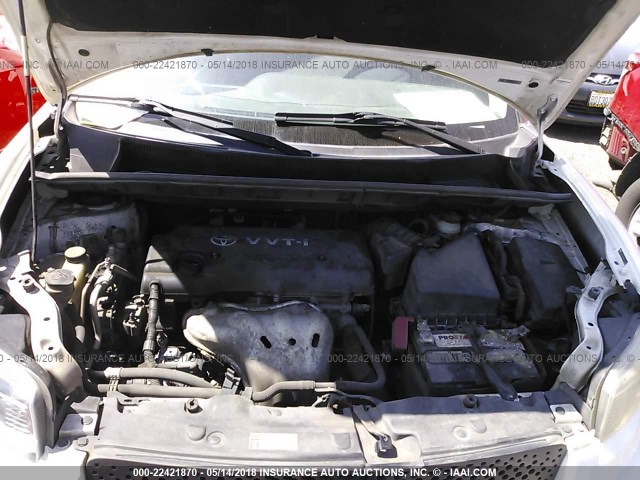 JTLKE50E081011478 - 2008 TOYOTA SCION XB WHITE photo 10