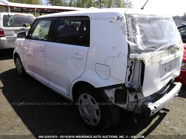 JTLKE50E081011478 - 2008 TOYOTA SCION XB WHITE photo 3