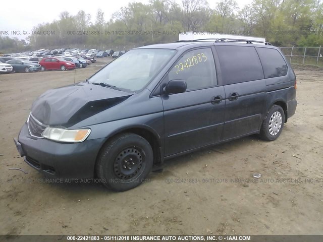 5FNRL18563B148759 - 2003 HONDA ODYSSEY LX GREEN photo 2