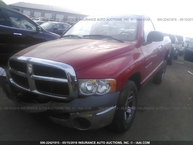 1D7HA16KX5J646524 - 2005 DODGE RAM 1500 ST RED photo 2