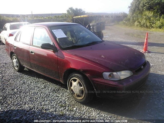 1NXBR12E3YZ306039 - 2000 TOYOTA COROLLA VE/CE/LE BURGUNDY photo 1