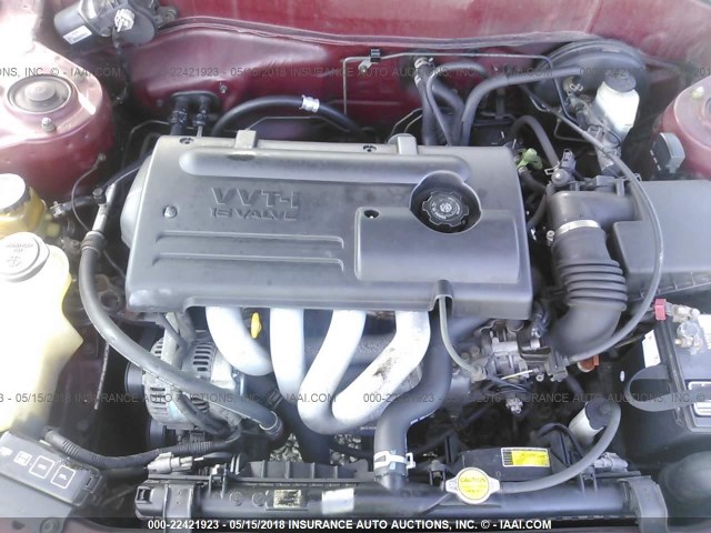 1NXBR12E3YZ306039 - 2000 TOYOTA COROLLA VE/CE/LE 勃艮第红 照片 10