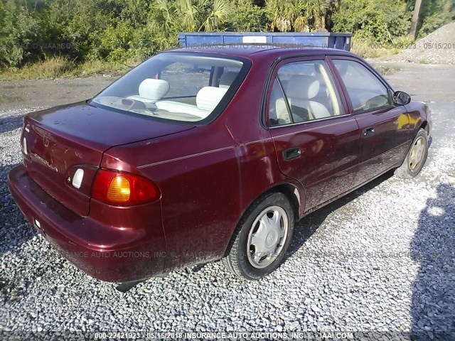 1NXBR12E3YZ306039 - 2000 TOYOTA COROLLA VE/CE/LE 勃艮第红 照片 4