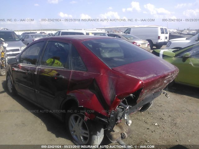 1FAFP38Z04W182768 - 2004 FORD FOCUS ZTS RED photo 3