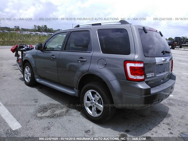 1FMCU0EG9AKC64066 - 2010 FORD ESCAPE LIMITED GRAY photo 3