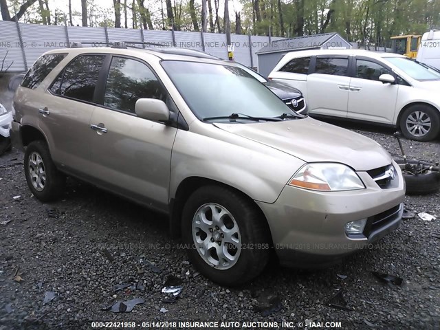 2HNYD18881H516007 - 2001 ACURA MDX TOURING GOLD photo 1