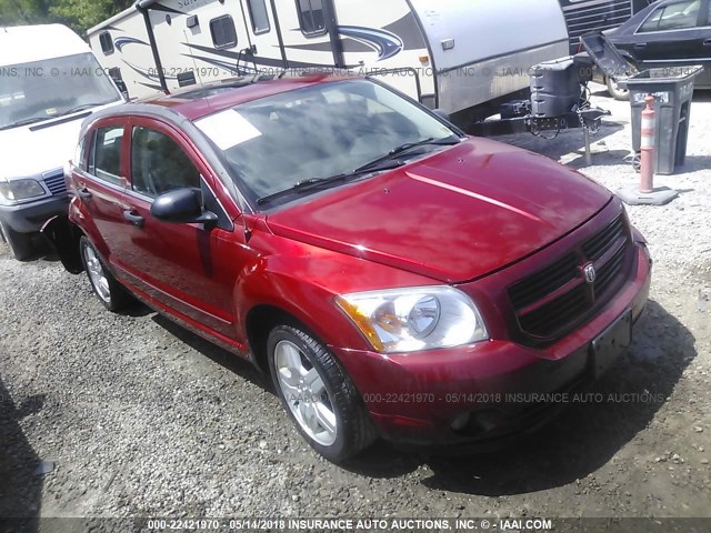 1B3HB48B88D574572 - 2008 DODGE CALIBER SXT RED photo 1