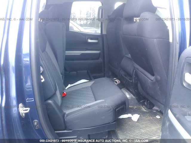 5TFUY5F19FX456960 - 2015 TOYOTA TUNDRA DOUBLE CAB SR/SR5 BLUE photo 8