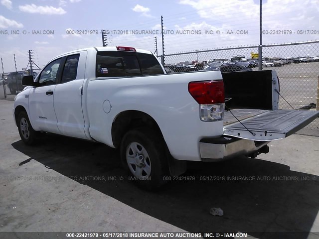 5TFRY5F18CX122923 - 2012 TOYOTA TUNDRA DOUBLE CAB SR5 WHITE photo 3