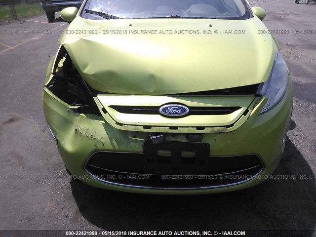 3FADP4FJ8BM143904 - 2011 FORD FIESTA SES GREEN photo 6