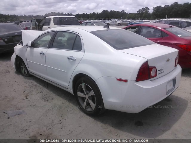 1G1ZC5E07CF227829 - 2012 CHEVROLET MALIBU 1LT WHITE photo 3