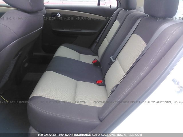 1G1ZC5E07CF227829 - 2012 CHEVROLET MALIBU 1LT WHITE photo 8