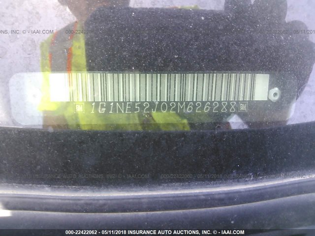 1G1NE52J02M626288 - 2002 CHEVROLET MALIBU LS SILVER photo 9