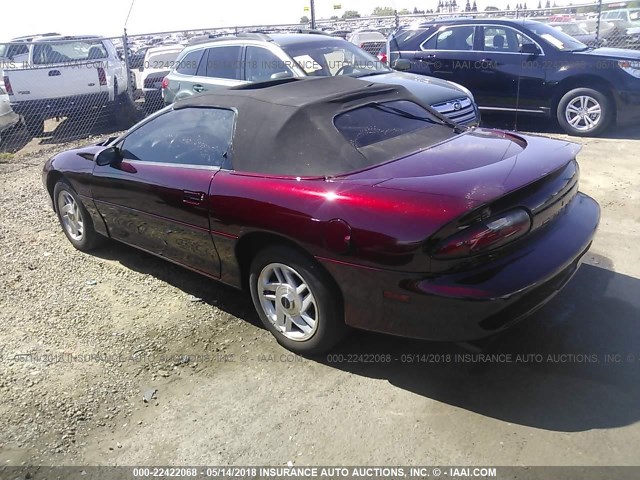 2G1FP32PXS2136874 - 1995 CHEVROLET CAMARO Z28 MAROON photo 3