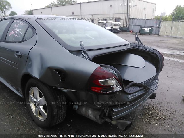 2G2WS522851132102 - 2005 PONTIAC GRAND PRIX GT GRAY photo 6