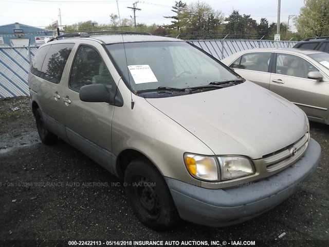 4T3ZF13C2YU245102 - 2000 TOYOTA SIENNA LE/XLE TAN photo 1