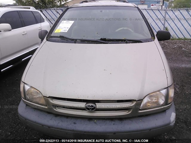 4T3ZF13C2YU245102 - 2000 TOYOTA SIENNA LE/XLE TAN photo 6